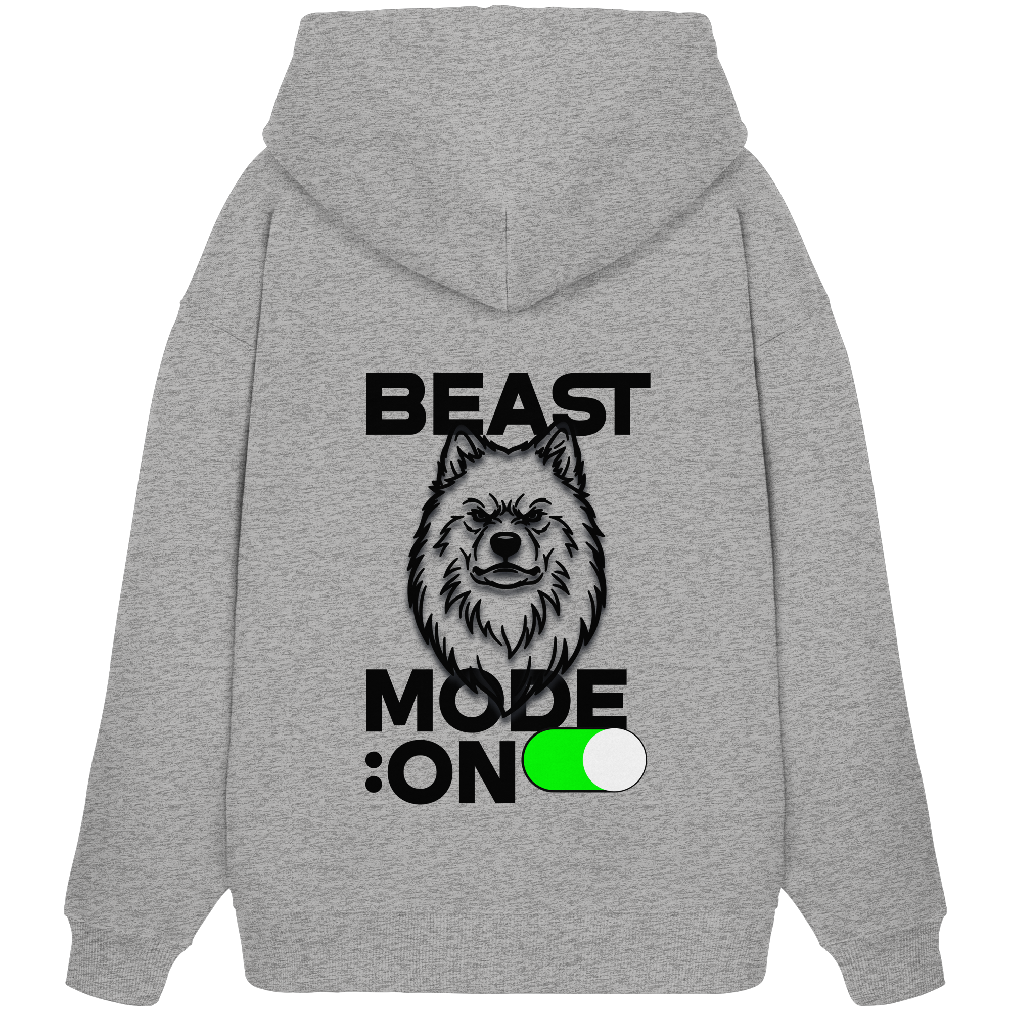 Beast Mode Jede schwarz - Organic Oversize Hoodie