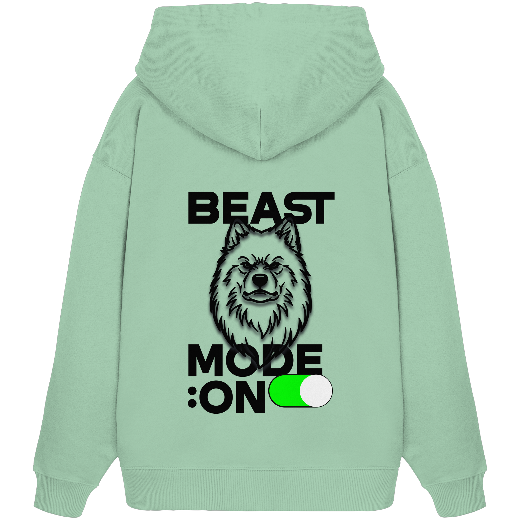 Beast Mode Jede schwarz - Organic Oversize Hoodie