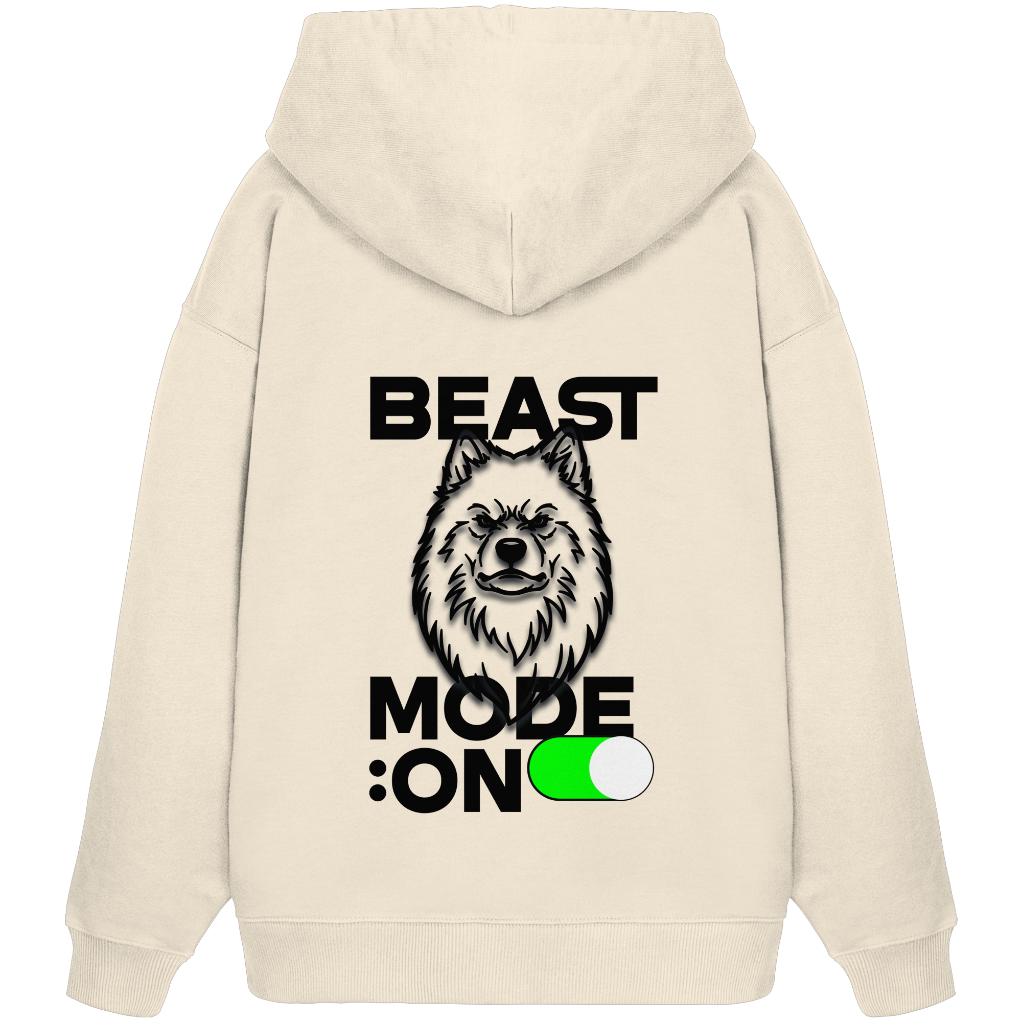Beast Mode Jede schwarz - Organic Oversize Hoodie