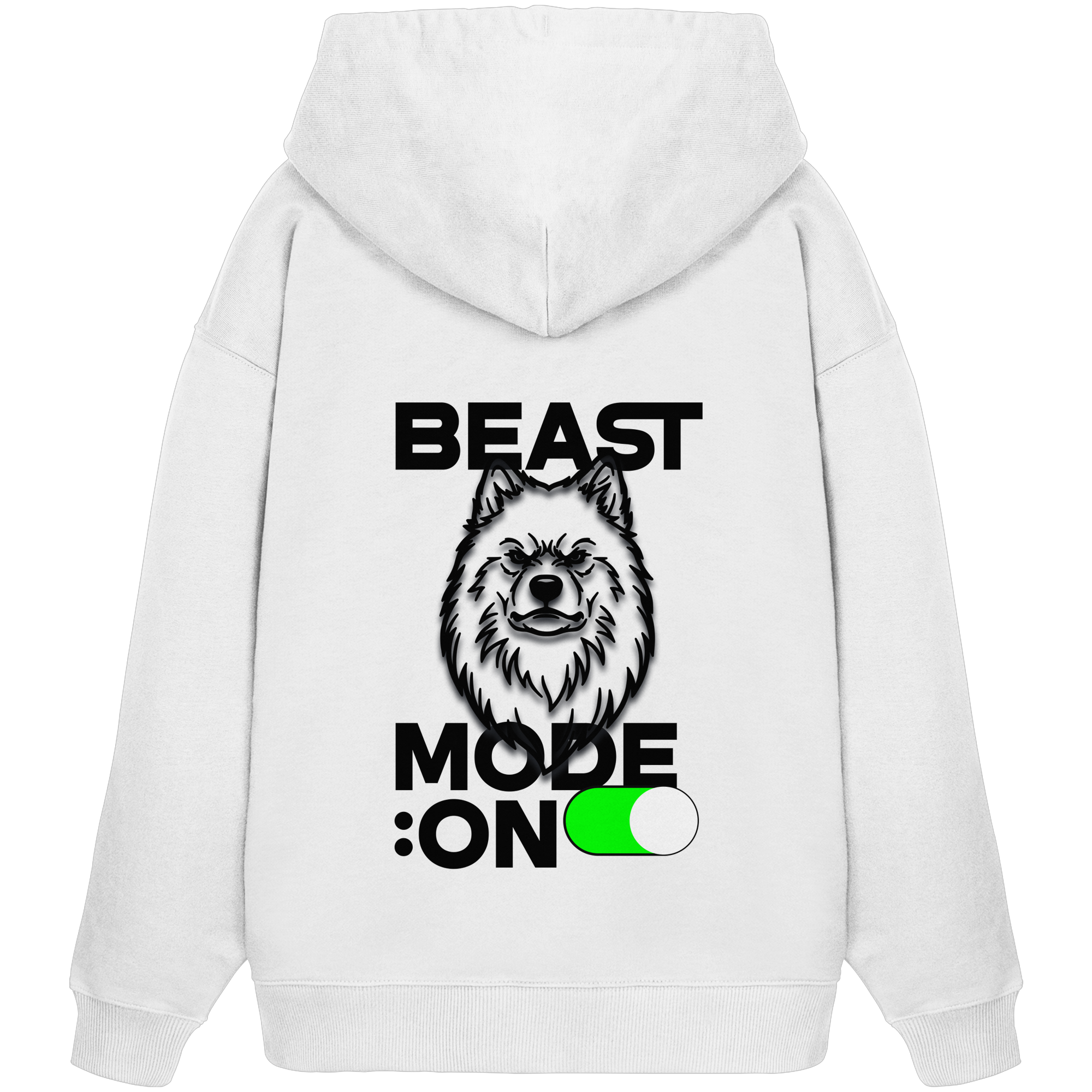 Beast Mode Jede schwarz - Organic Oversize Hoodie