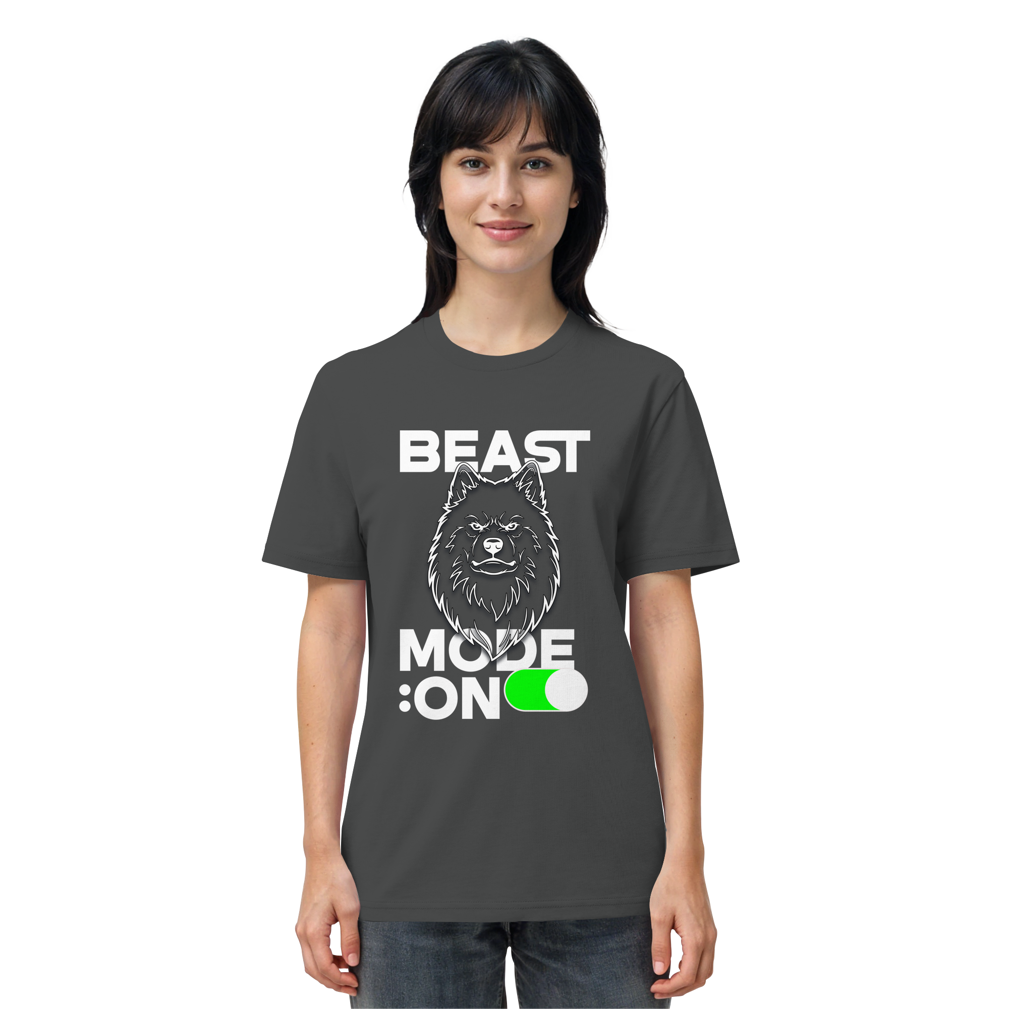 Beast Mode Weiß - Organic Shirt