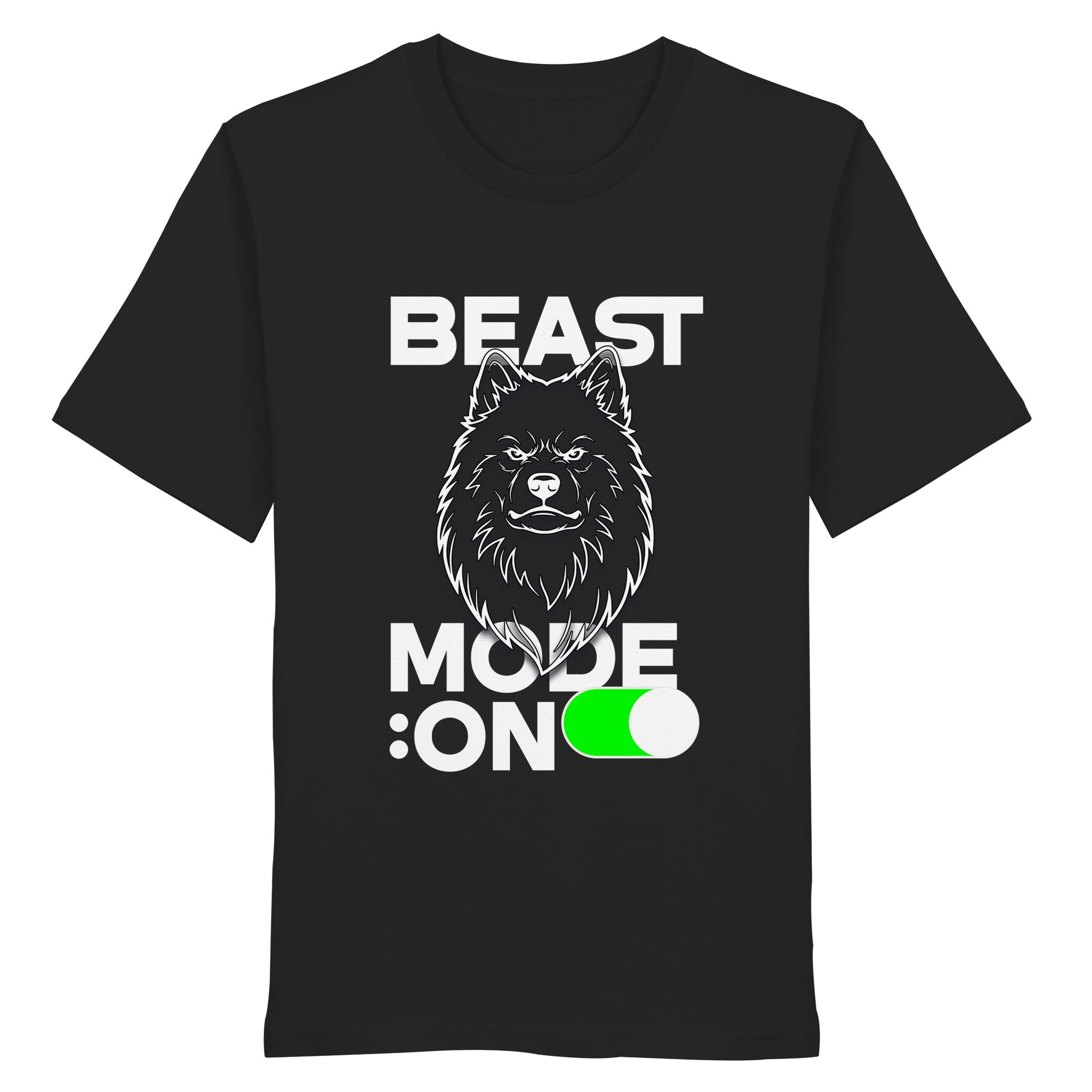 Beast Mode Weiß - Organic Shirt