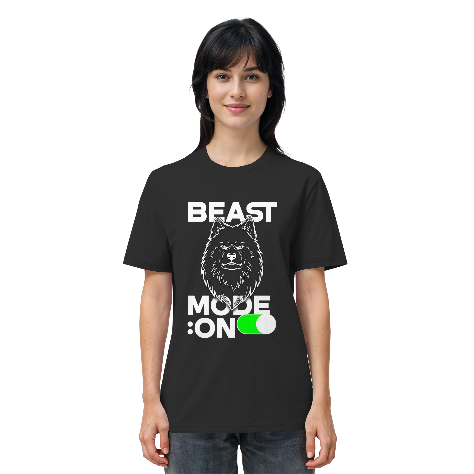 Beast Mode Weiß - Organic Shirt