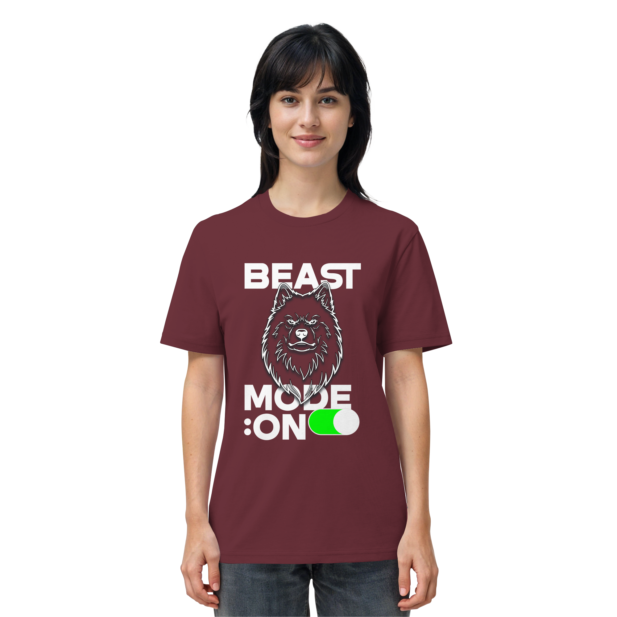 Beast Mode Weiß - Organic Shirt