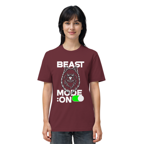 Beast Mode Weiß - Organic Shirt