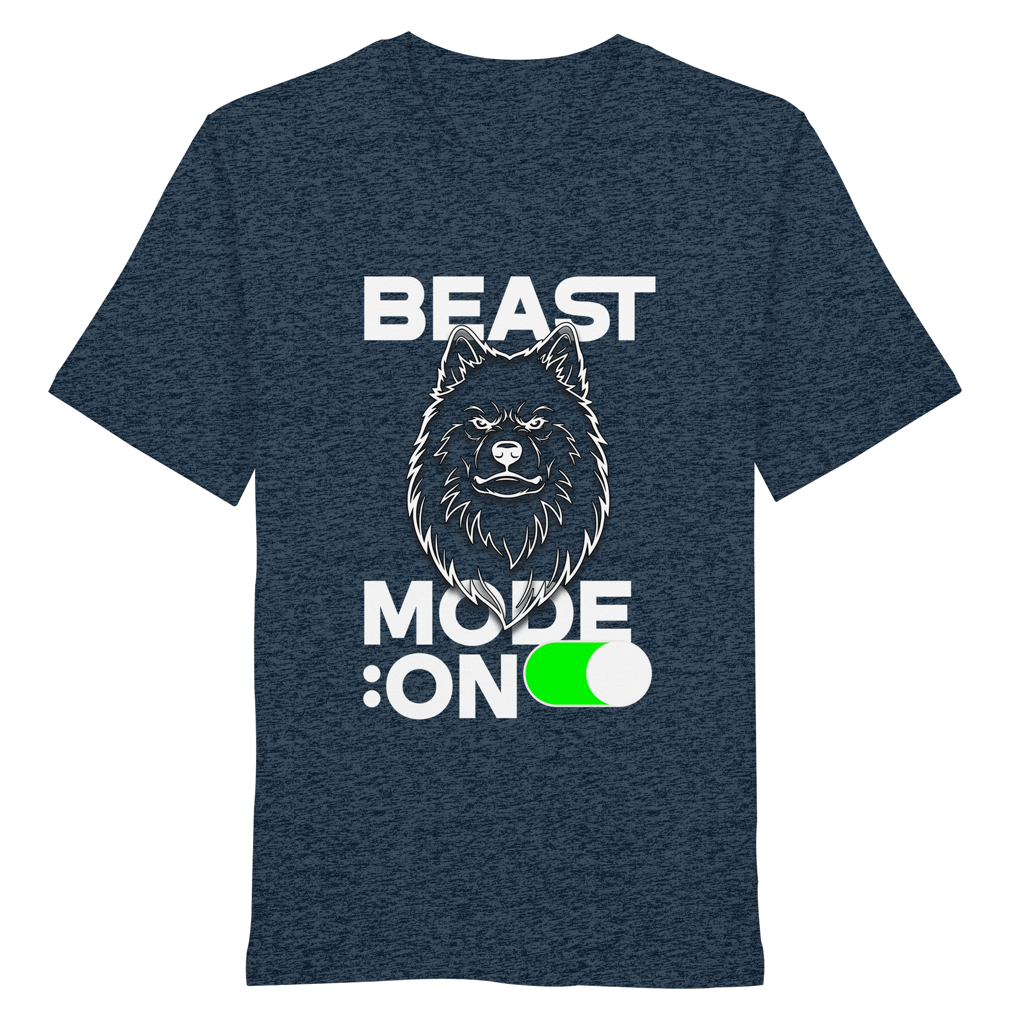 Beast Mode Weiß - Organic Shirt