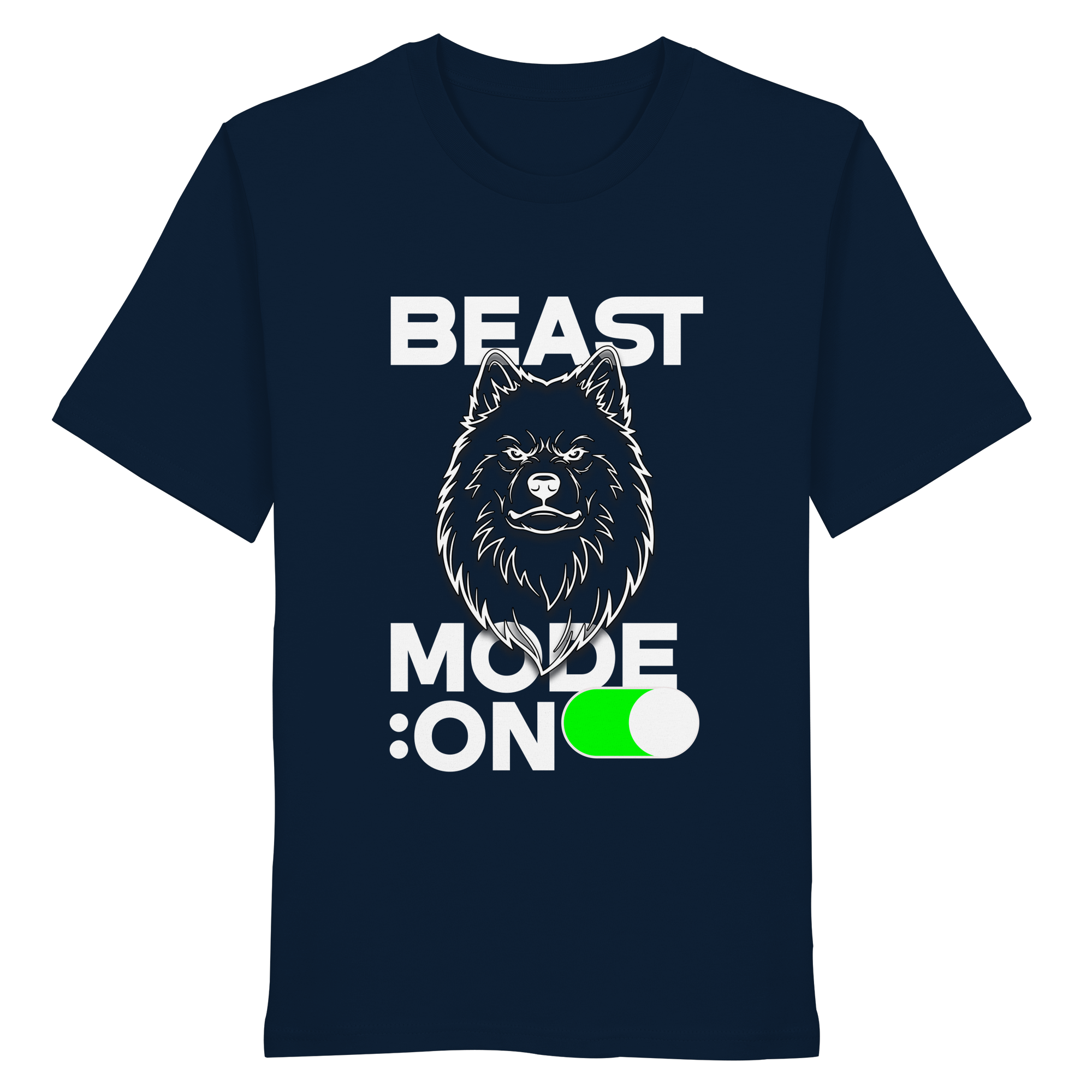 Beast Mode Weiß - Organic Shirt