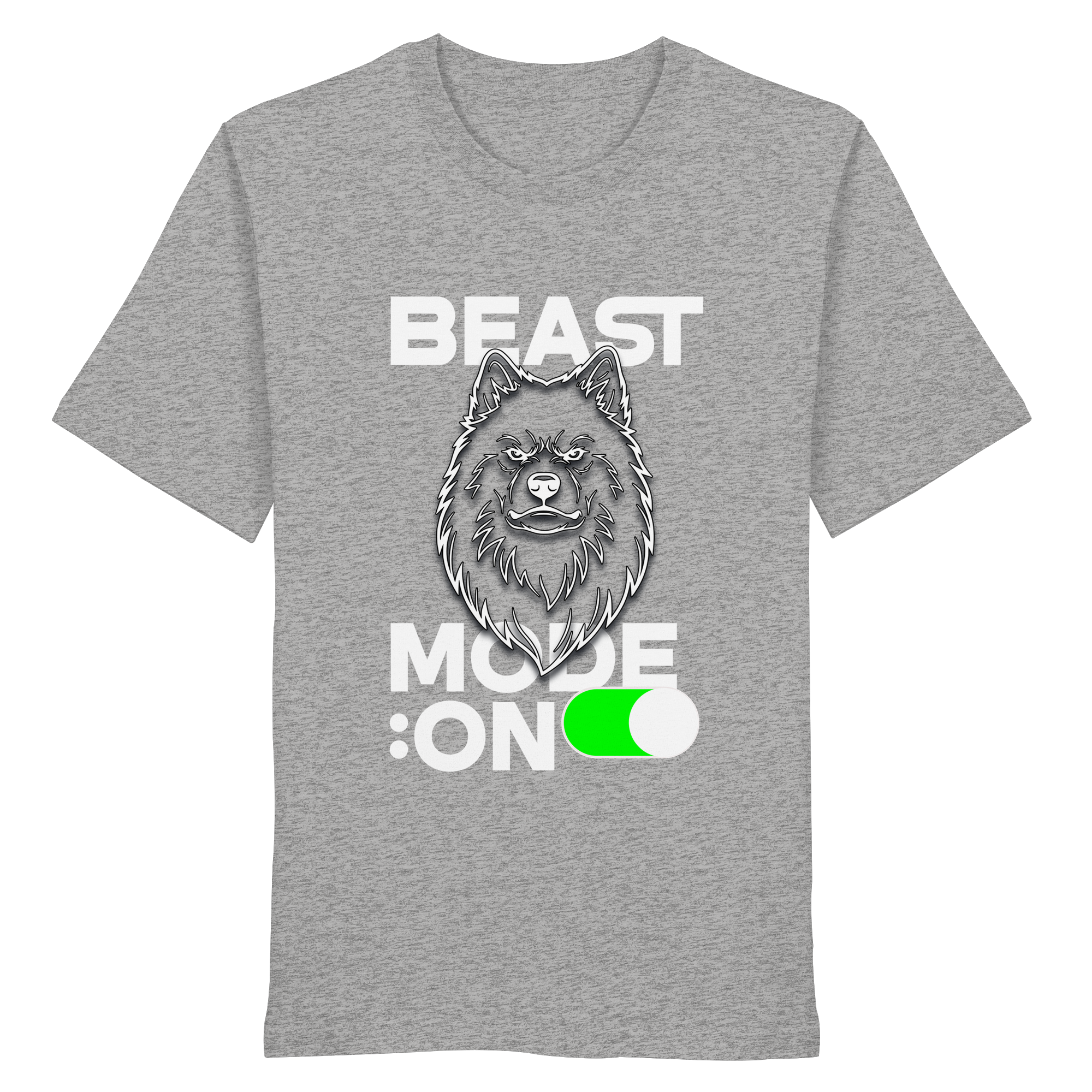 Beast Mode Weiß - Organic Shirt
