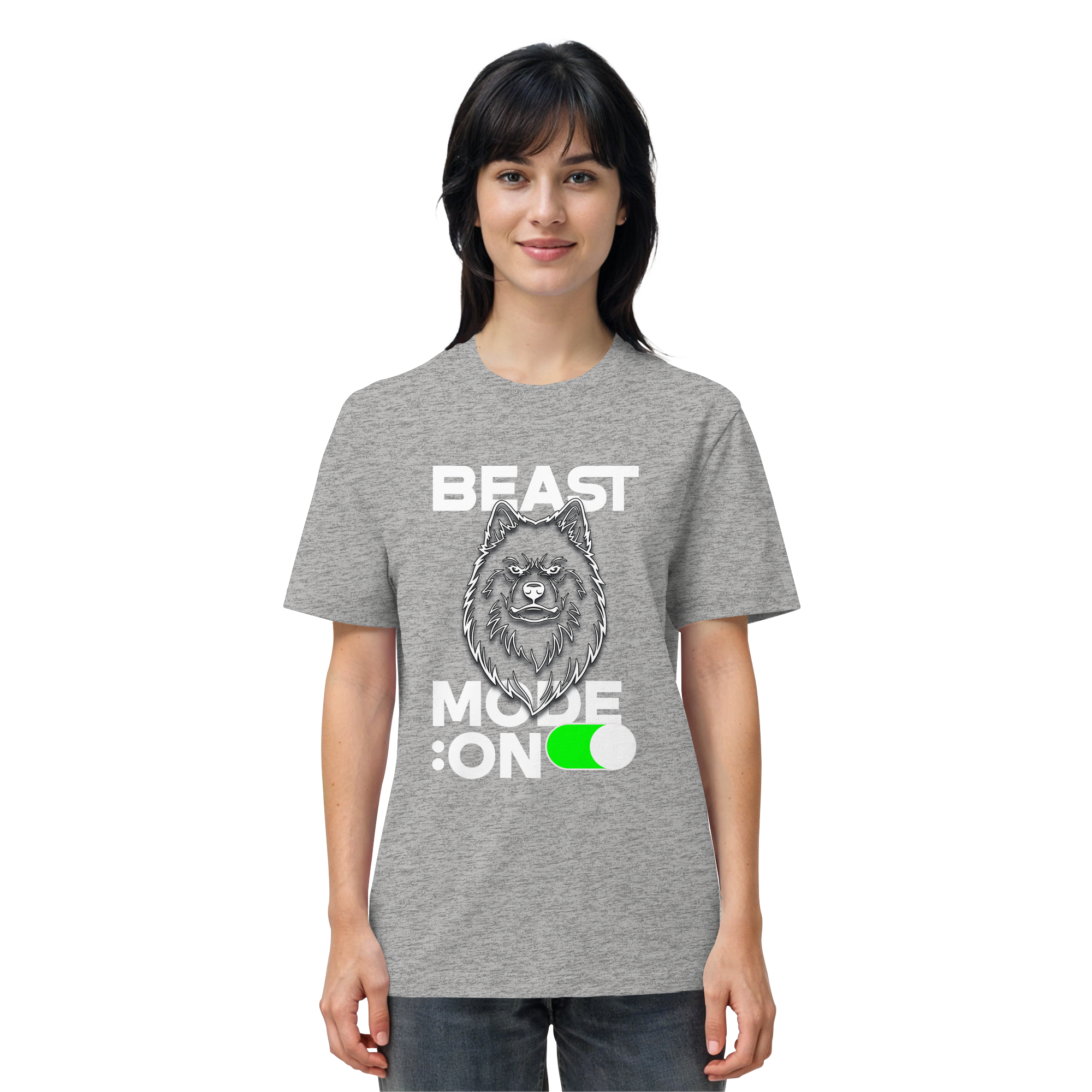 Beast Mode Weiß - Organic Shirt