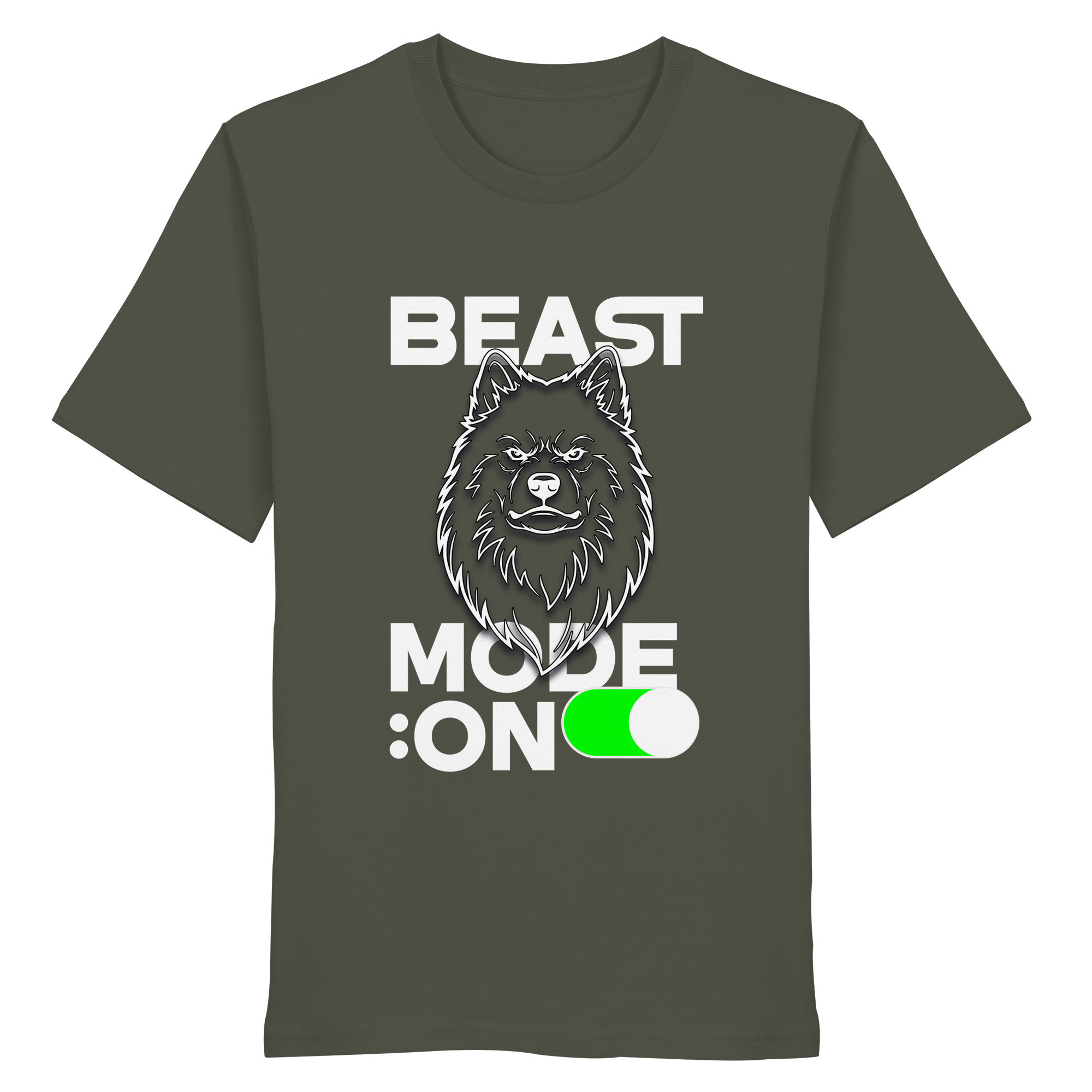 Beast Mode Weiß - Organic Shirt
