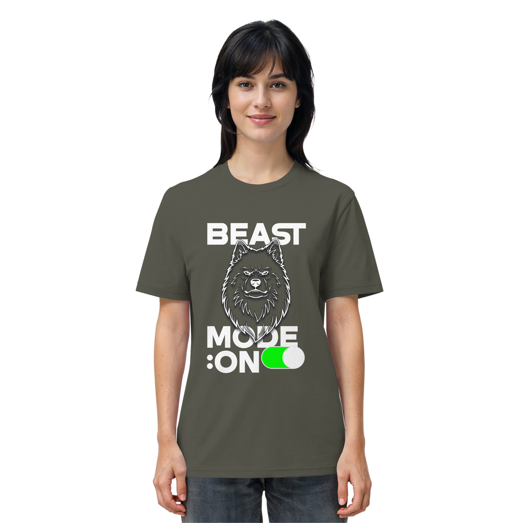 Beast Mode Weiß - Organic Shirt