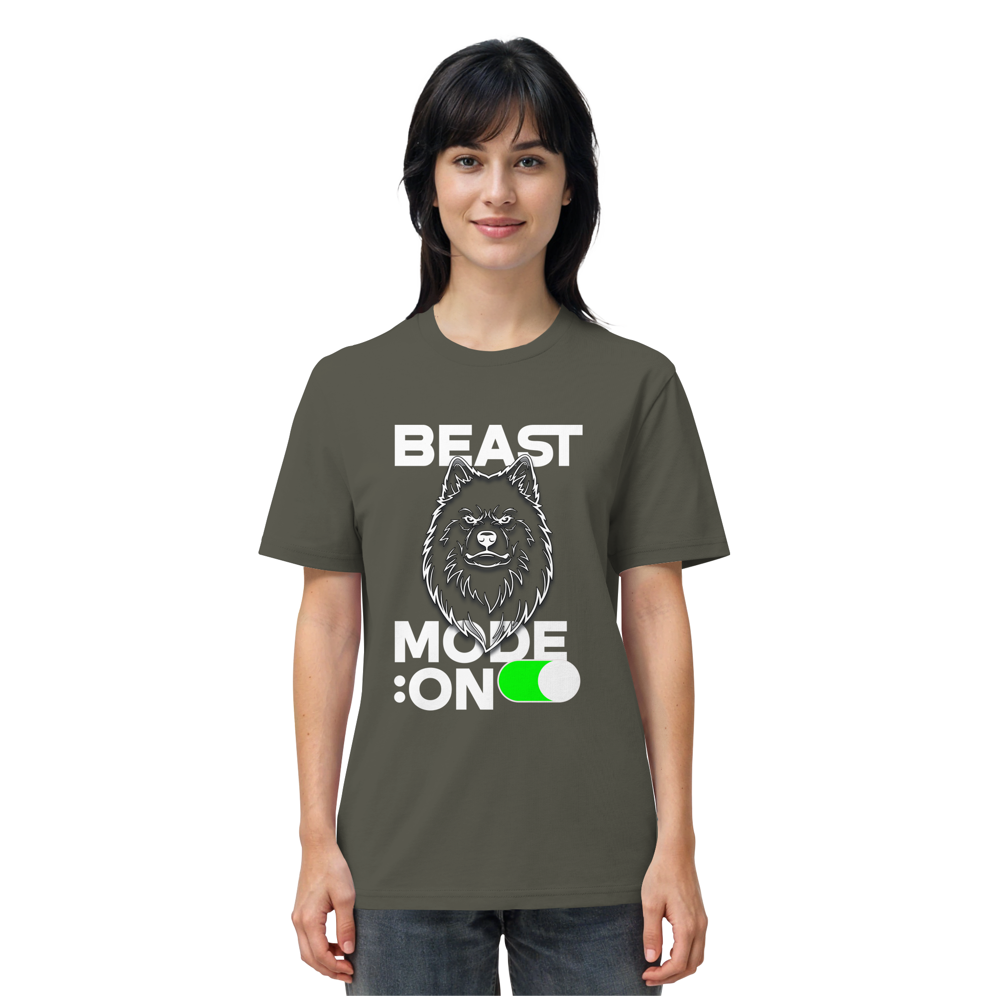 Beast Mode Weiß - Organic Shirt