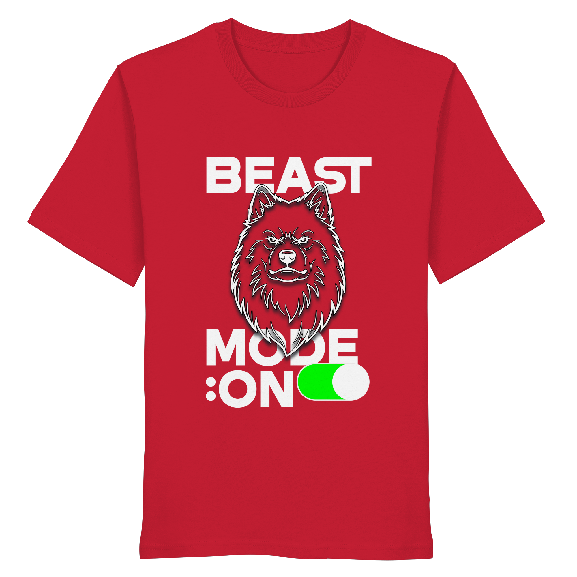Beast Mode Weiß - Organic Shirt