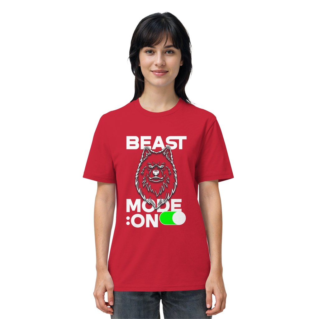 Beast Mode Weiß - Organic Shirt