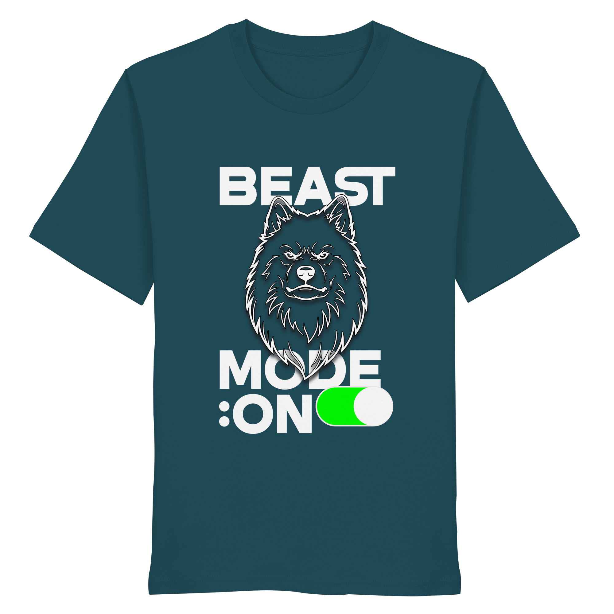 Beast Mode Weiß - Organic Shirt