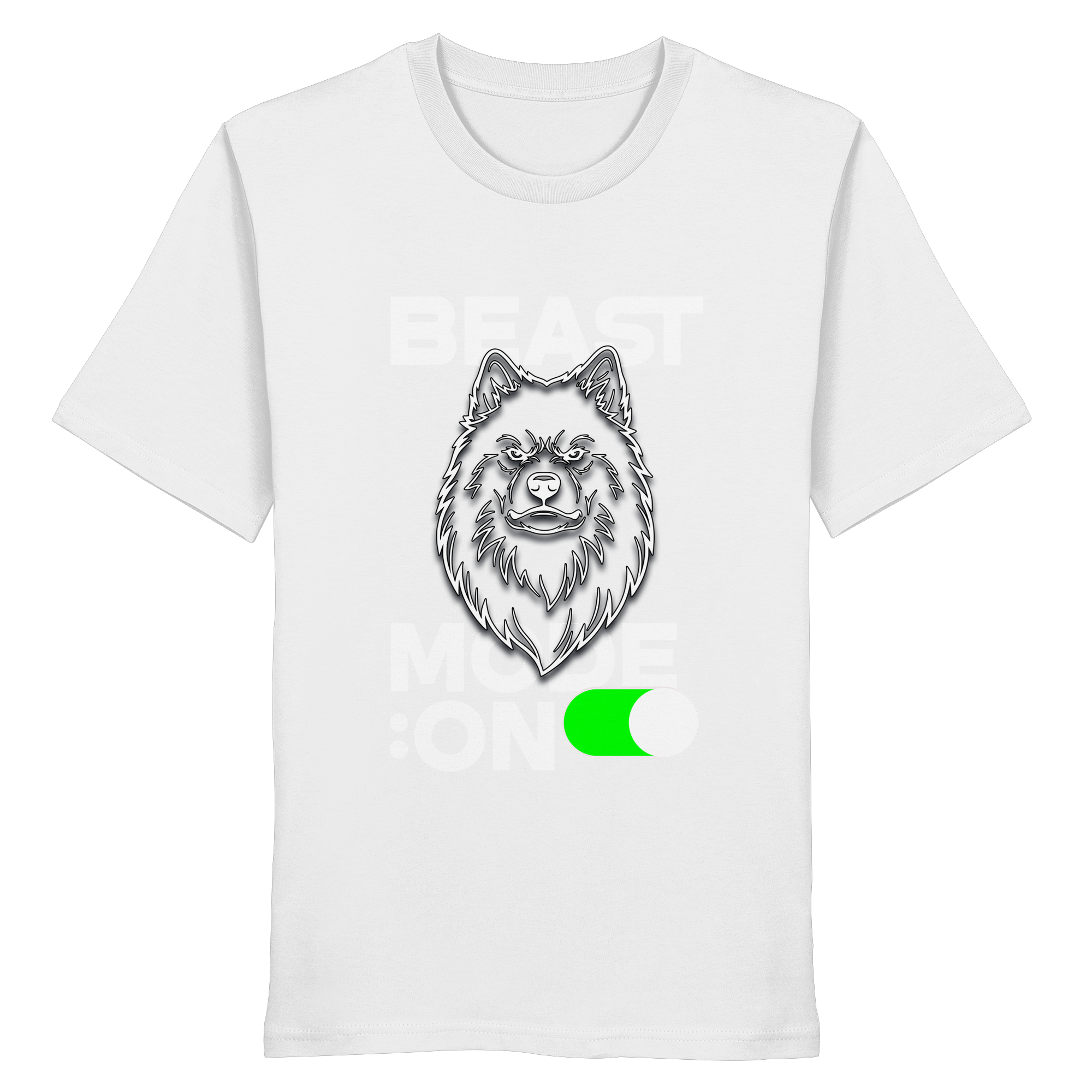Beast Mode Weiß - Organic Shirt